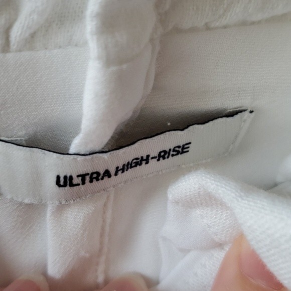 HOLLISTER HIGH WAIST WHITE COTTON BUTTON SKIRT XS - Picture 6 of 8